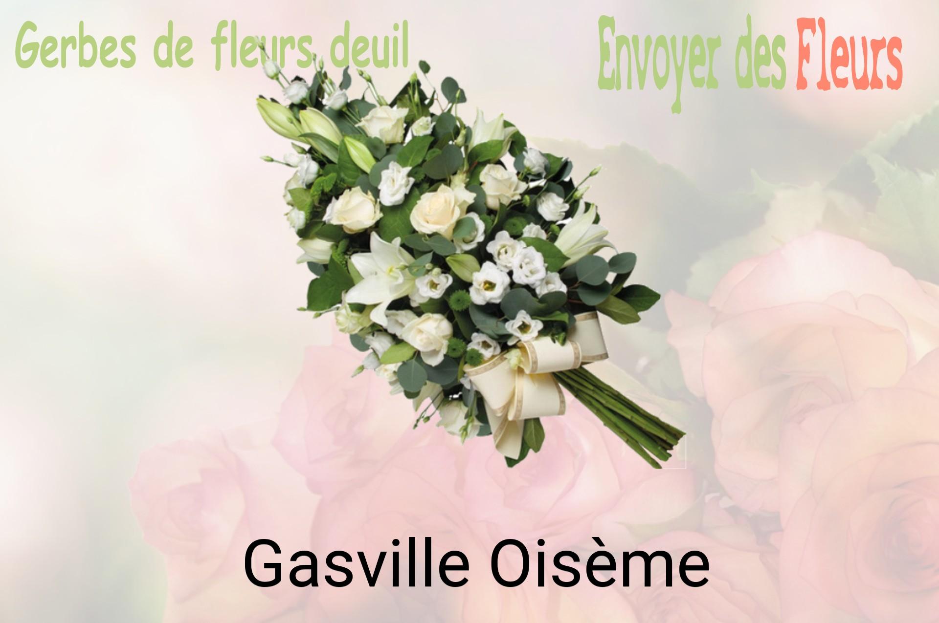 Gerbe de fleurs de deuil livrée à Gasville-Oisème